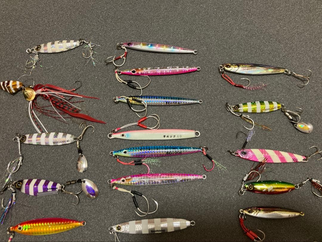 ライトショアジギング全56個　メタルジグ54個大半25g〜40gポッパー2個