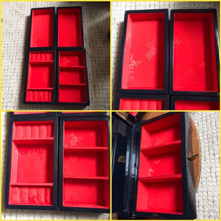 アンティーク　ジュエリーボックス　大容量