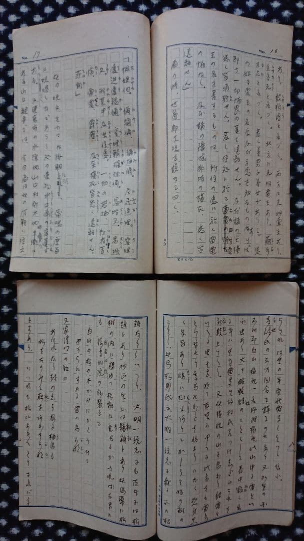 12冊 戦前民俗学論考原稿『雷に就いての12篇』民間伝承 民俗学 柳田国男 気象