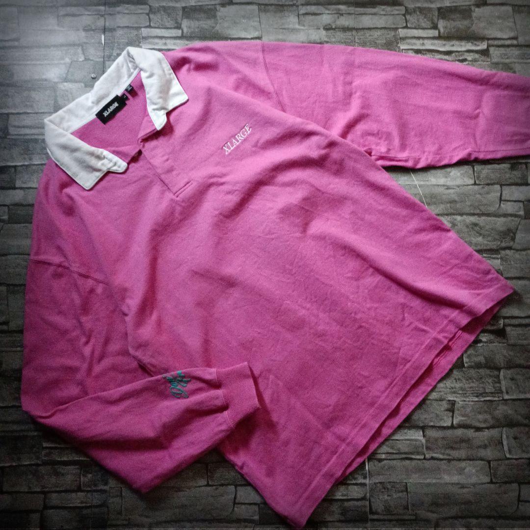 グッドカラー☆エクストララージラガーシャツ セクシーガール ヒップロゴ 刺繍ロゴ