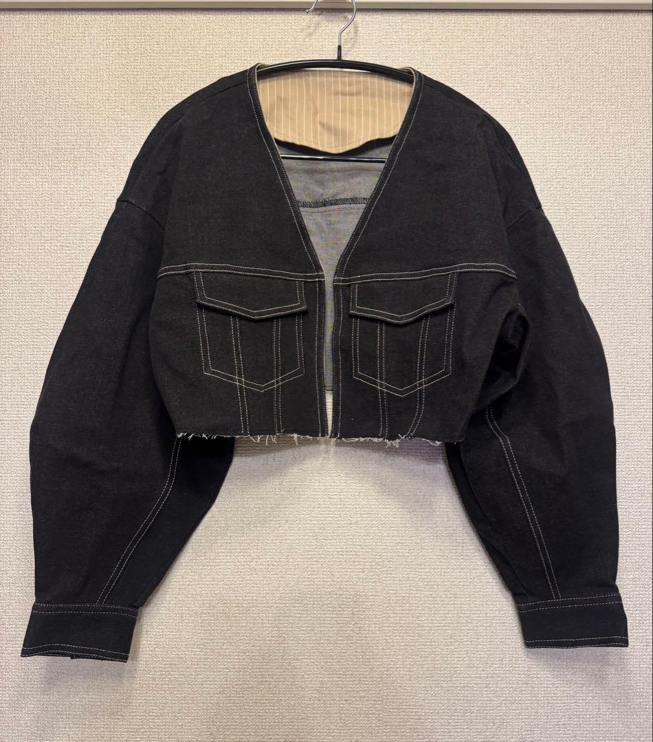 【限定値下げ】AMERI UND 3WAY DENIM DRESS ブラック S