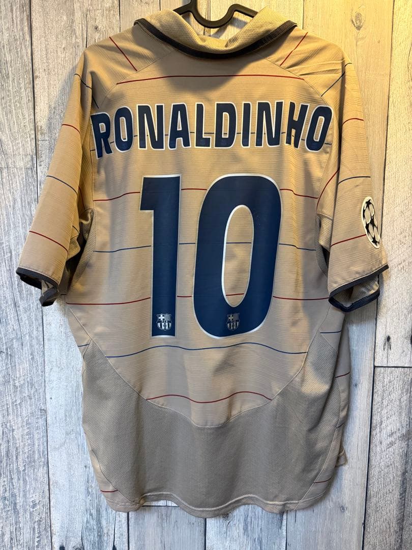 FCバルセロナ04/05アウェイユニフォームRONALDINHO 10 CL仕様