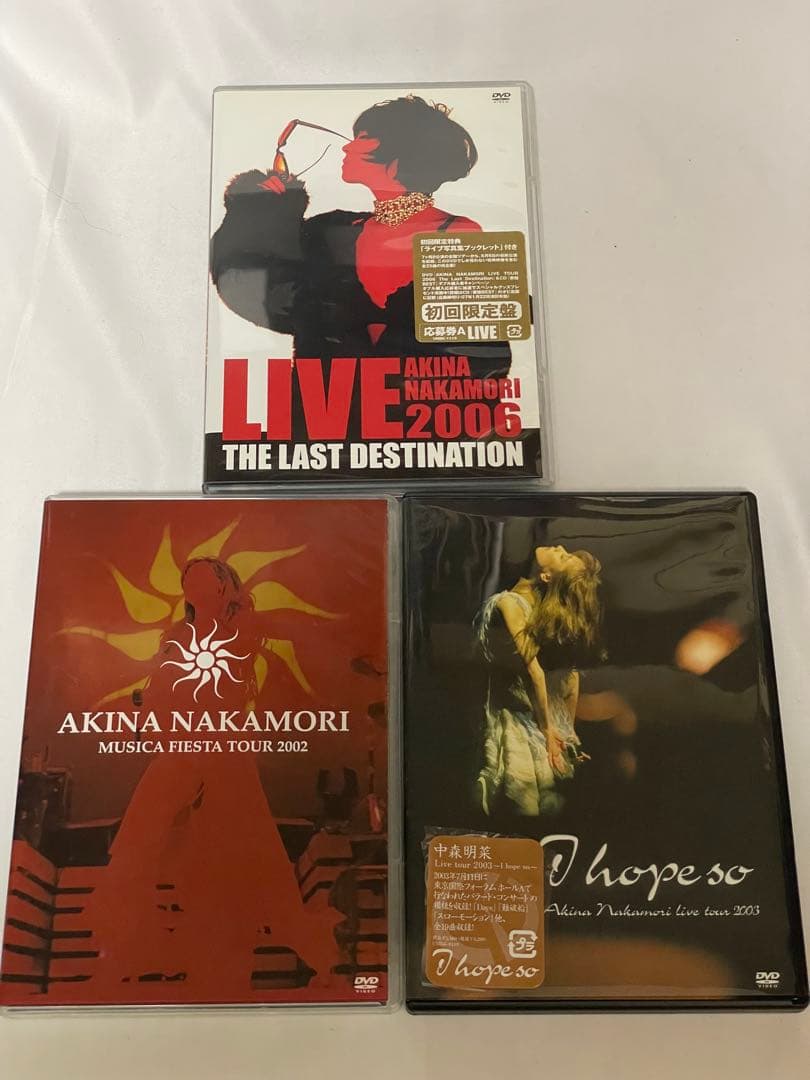 中森明菜 ライブDVD 3枚セット+おまけ付き