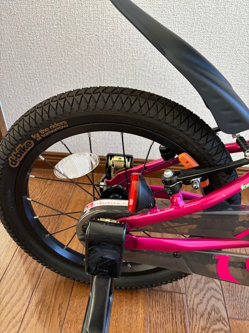 d-bike 子供用自転車 ピンク 補助輪付き　16インチ