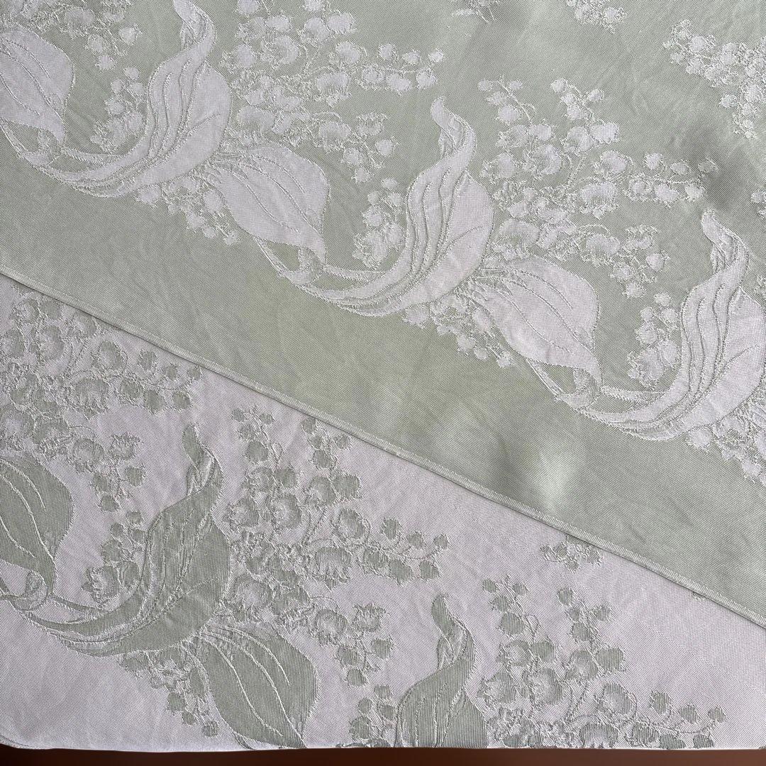 ヴィンテージ クロスとナフキン すずらん ダマスク織