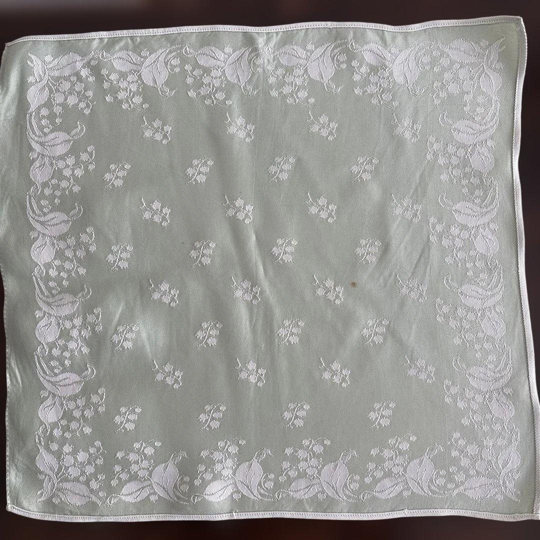 ヴィンテージ クロスとナフキン すずらん ダマスク織