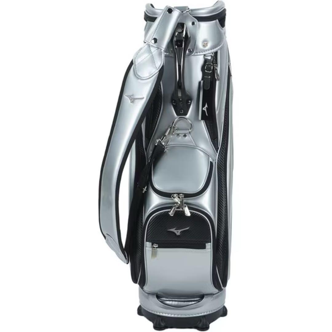 新品未使用品　MIZUNOミズノ キャディバッグ9.5型　シルバー