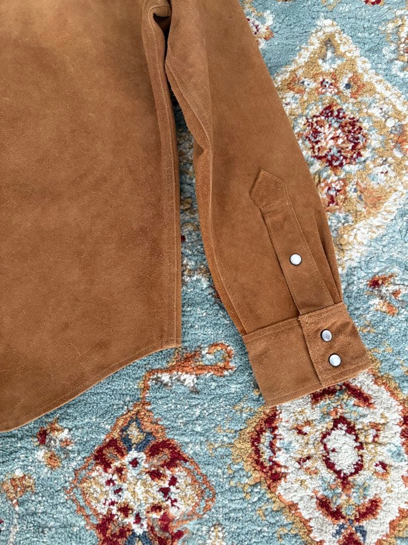 【最終価格!!!】未使用 RRL Suede Western Shirt