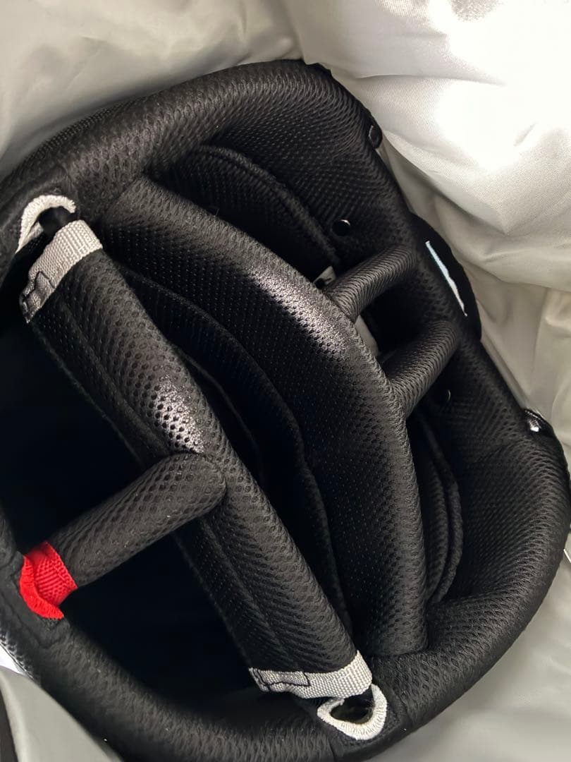 美品　XXIO キャディバッグ　ネイビー／ホワイト