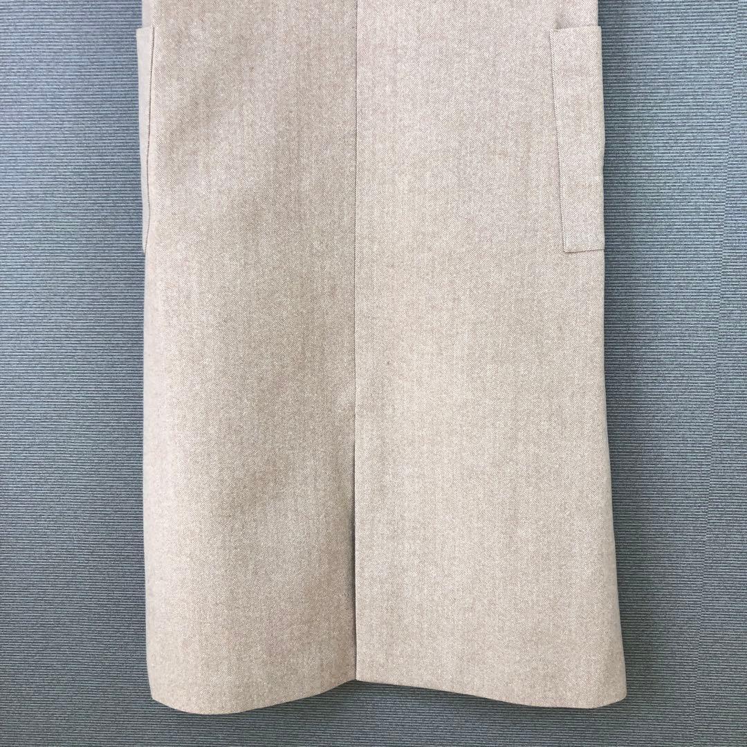 ボーダーズアットバルコニー WOOL HERRINGBONE DRESS 36