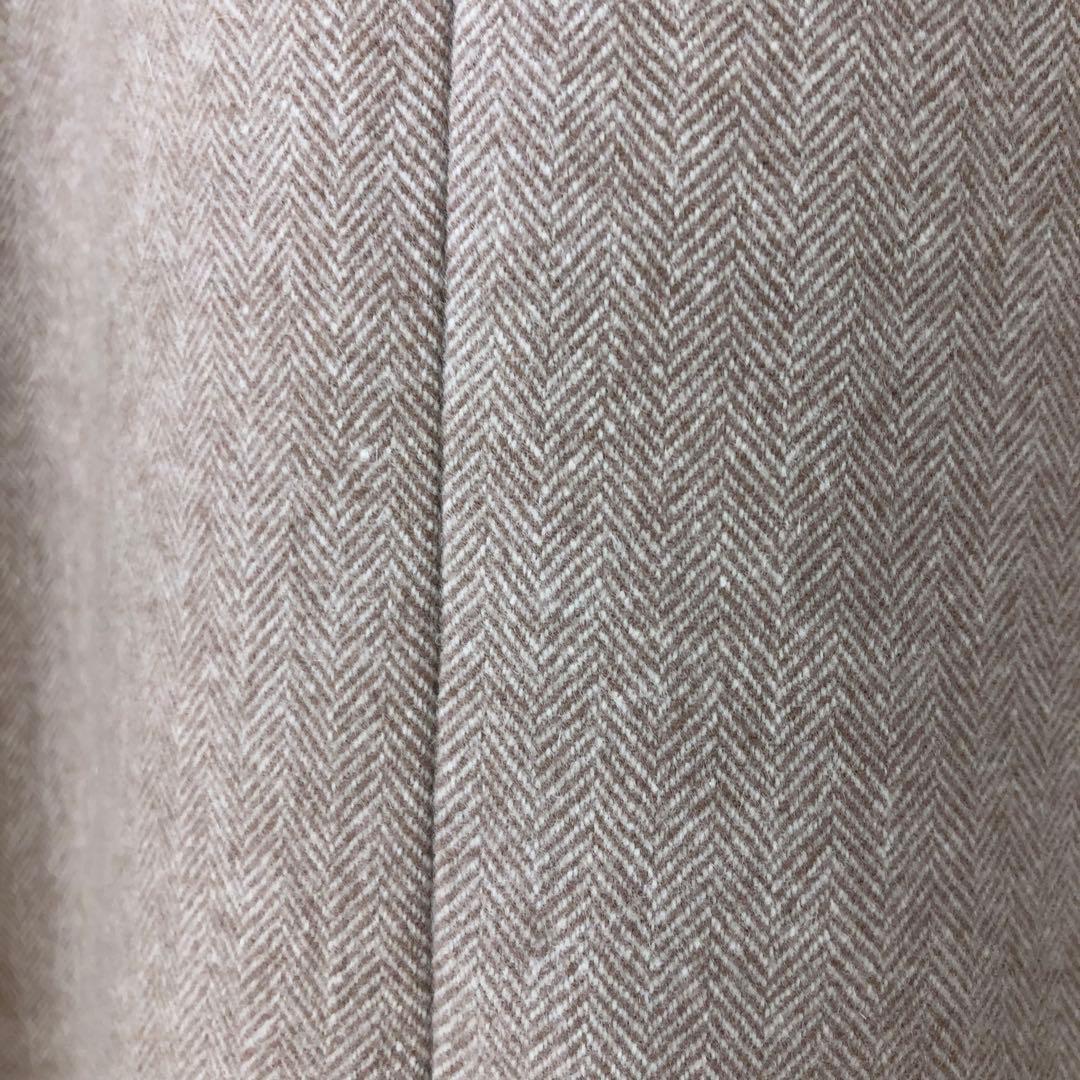 ボーダーズアットバルコニー WOOL HERRINGBONE DRESS 36