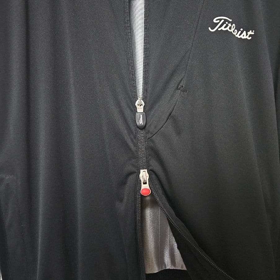 タイトリスト メンズ ハイブリッド ニット ゴルフ ジャケット ブラック 蓄熱