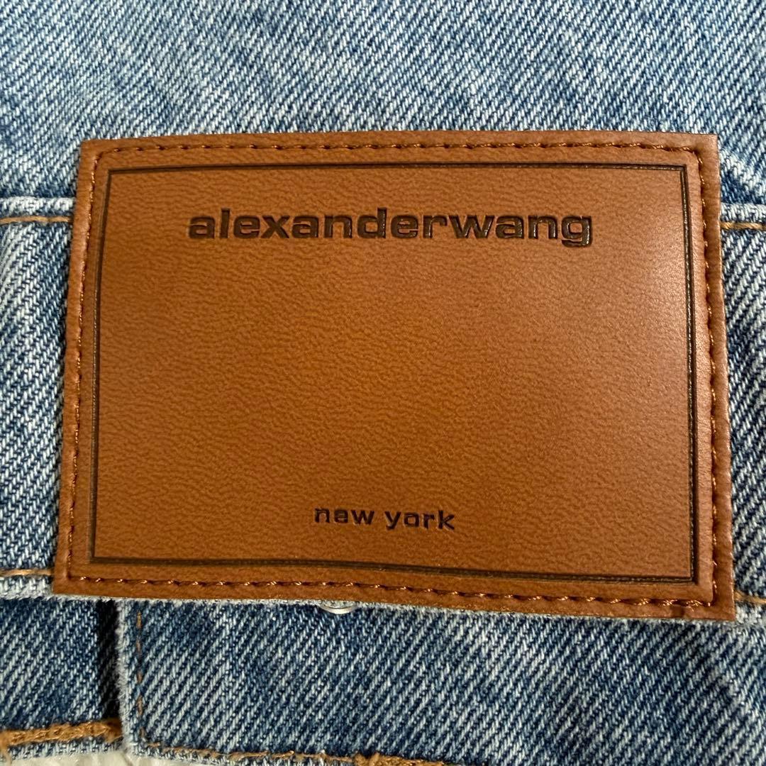 新品タグ付き 登坂着用 ALEXANDER WANG 茶タグ デニムジャケット