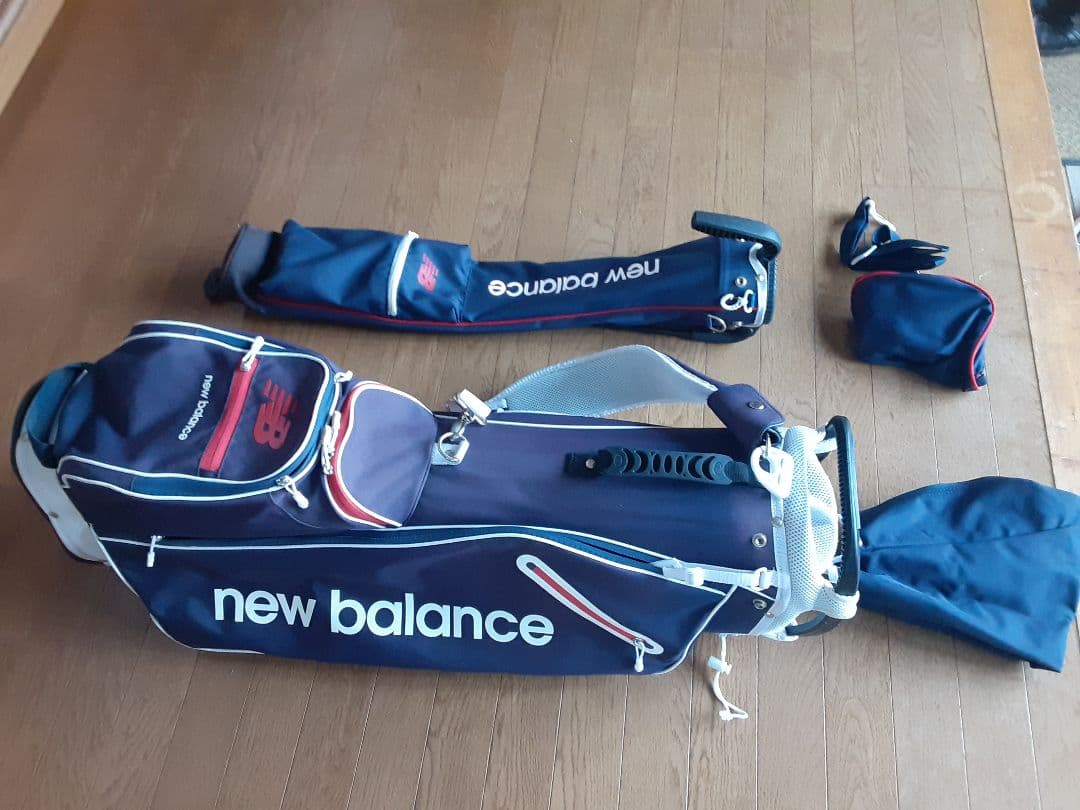 ニューバランス☆キャディバッグ スタンド式 ネイビー☆サブバッグ☆セット
