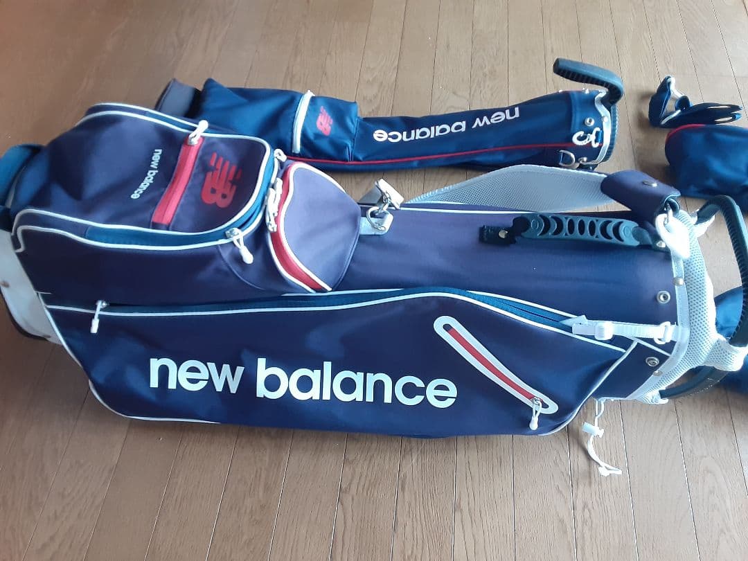 ニューバランス☆キャディバッグ スタンド式 ネイビー☆サブバッグ☆セット