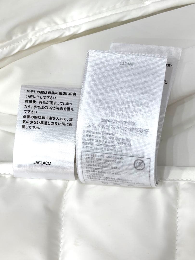 アディダス adidas ホワイト キルティングダウンジャケット XL ゴルフ