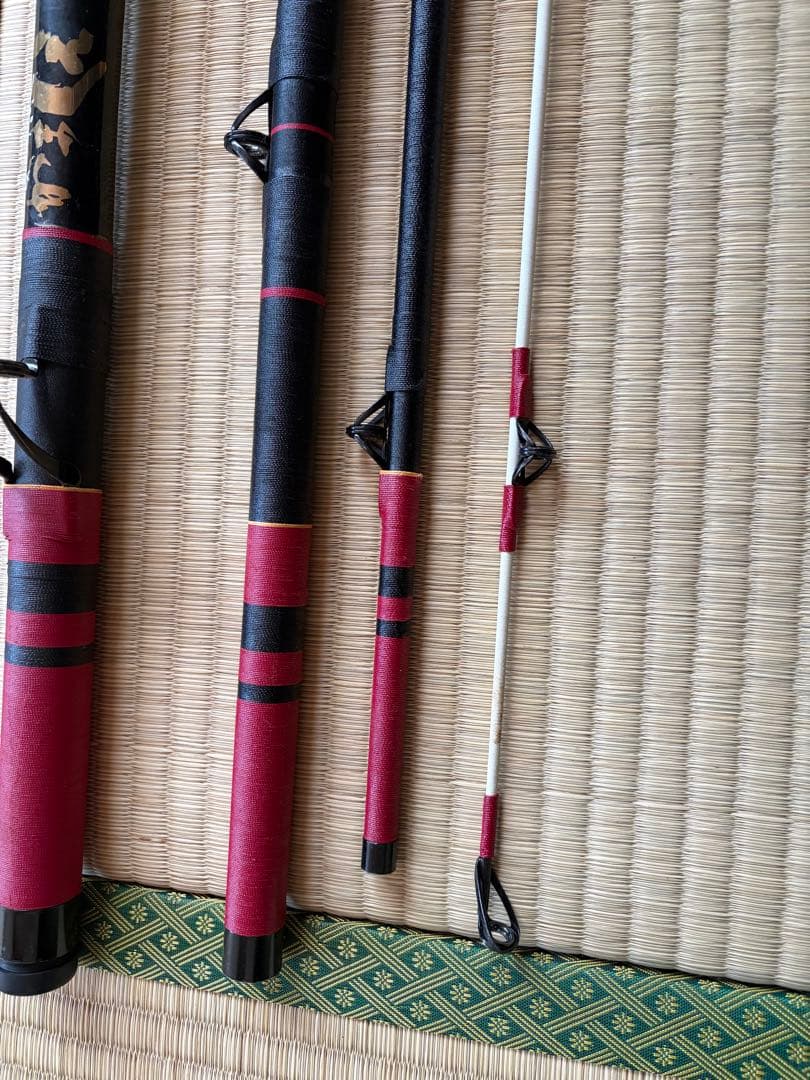 がまくえ　インパルス　70号　竿受けリールセット　美品