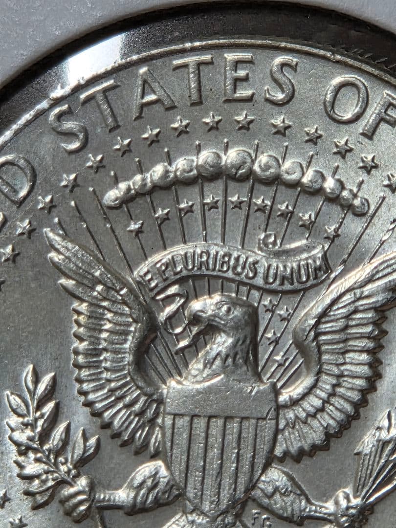 アメリカ合衆国　ケネディ大統領　ハーフダラー銀貨　1964