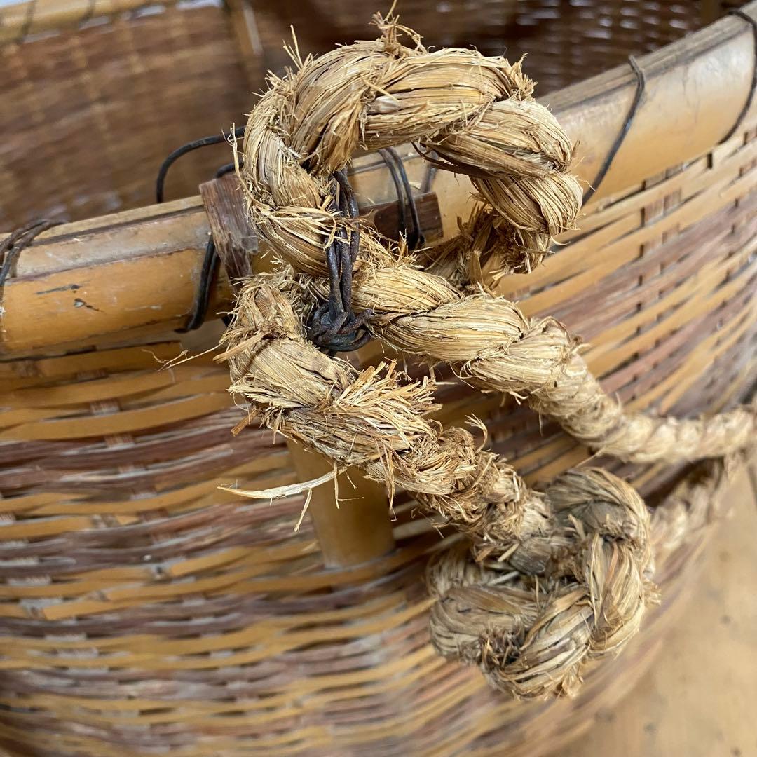 5点セット アンティーク 竹籠 ザル 竹細工 古道具 z733