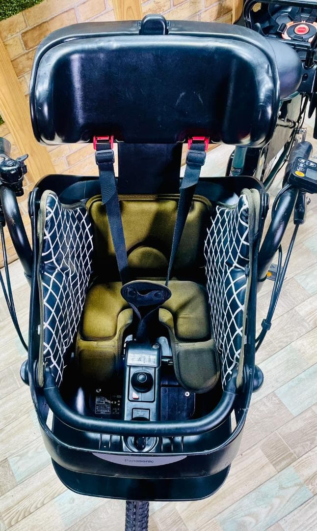 グリーン系 大容量 パナソニック 子供乗せ電動アシスト自転車 H3334