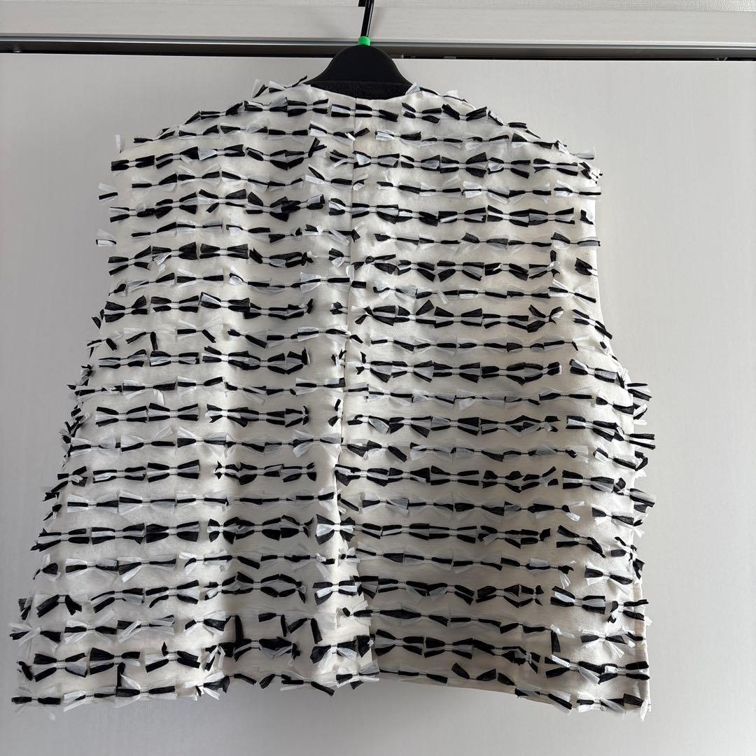 shirocon ミニリボンショートジレ　38