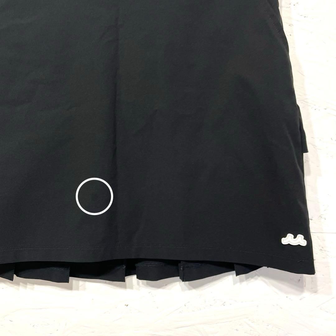 ゴルフウェア【muta MARINE】バックプリーツミニスカート　黒　3