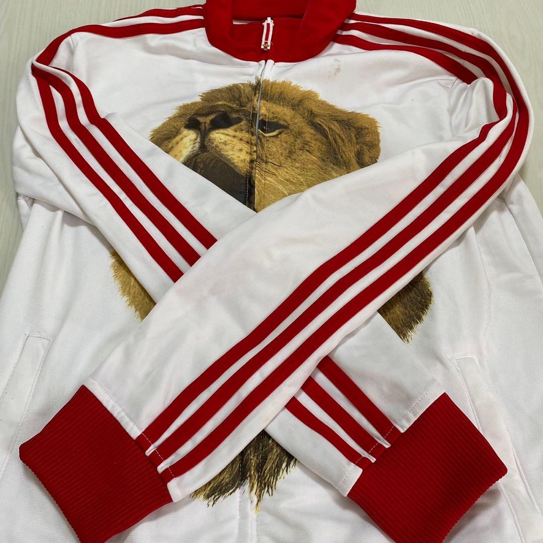 アディダスジャージ　M イングランド　トレフォイル　赤　白