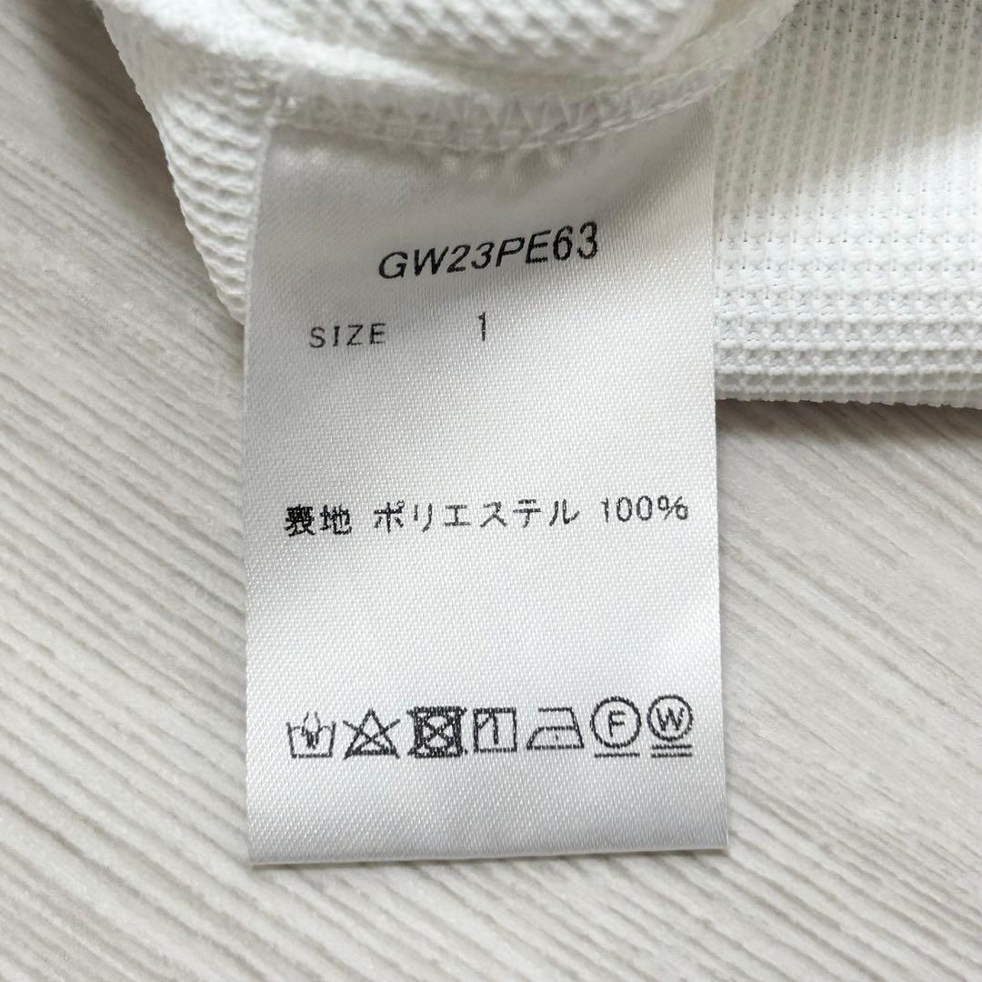 超美品　エルグワン　HERG ワンピース　半袖　ホワイト　白　サイズ1