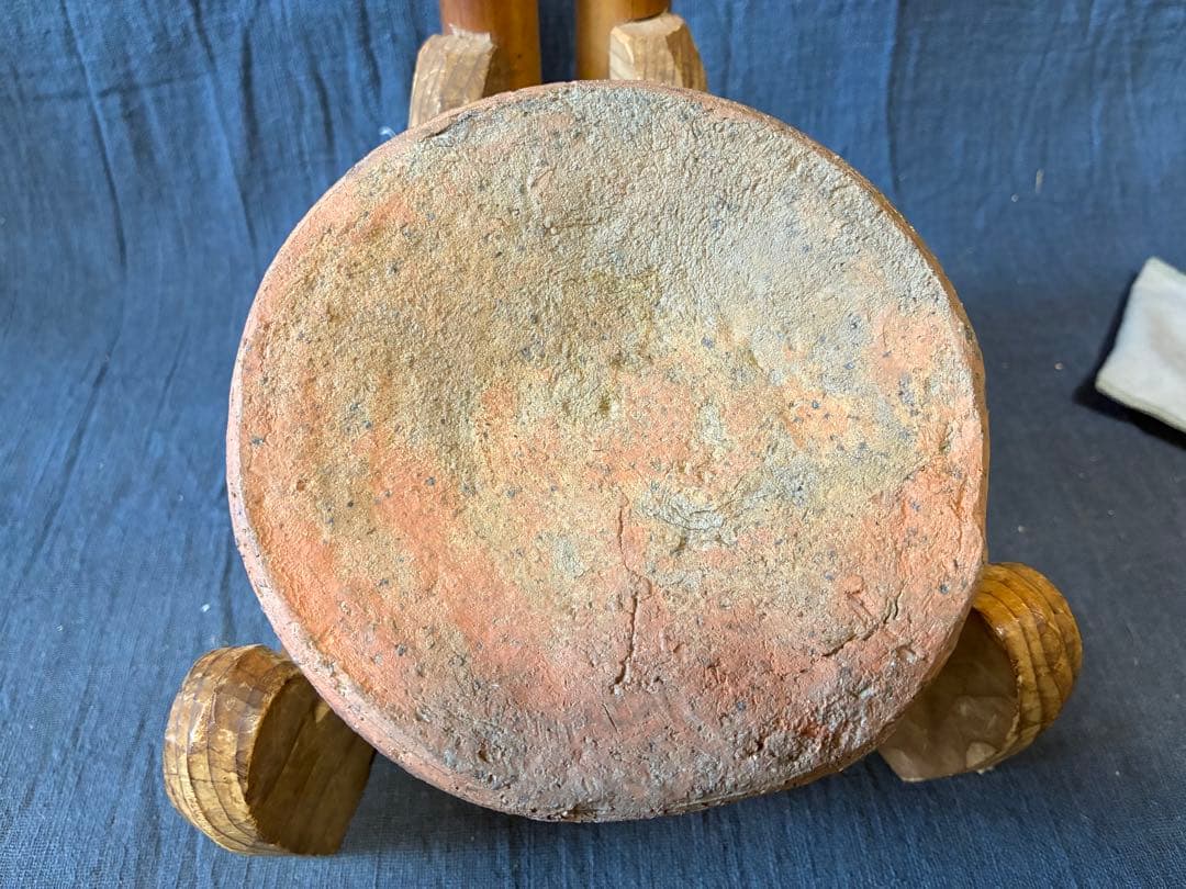 古備前窯道具　銅に窯印（ロ）を持つ窯道具　桃山から江戸時代