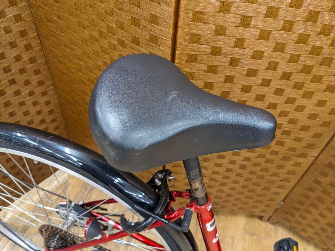 U070 普通自転車　27インチ 6段変速 レッド