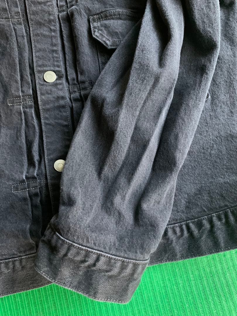 HOUSTON ブラック デニム ジャケット 2nd タイプ コーンデニム 44