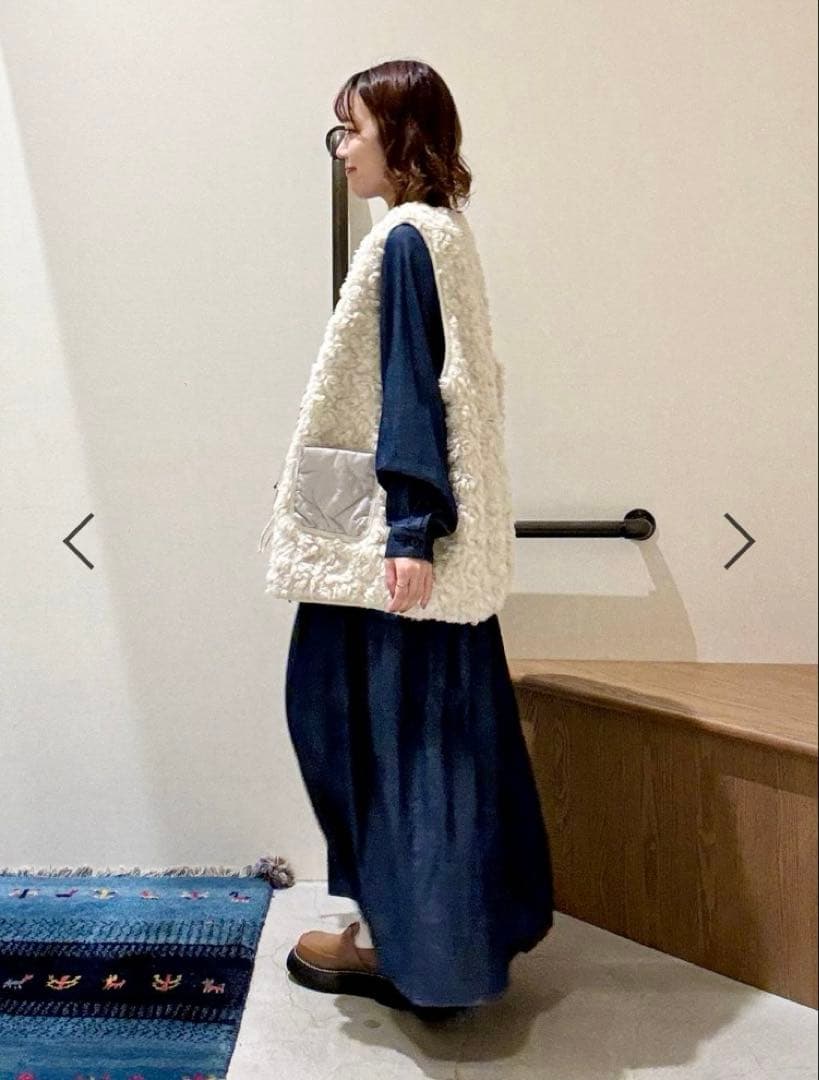 ニコアンド 大人なデニムワンピース erinkoさんプロデュース メイクスタッフ