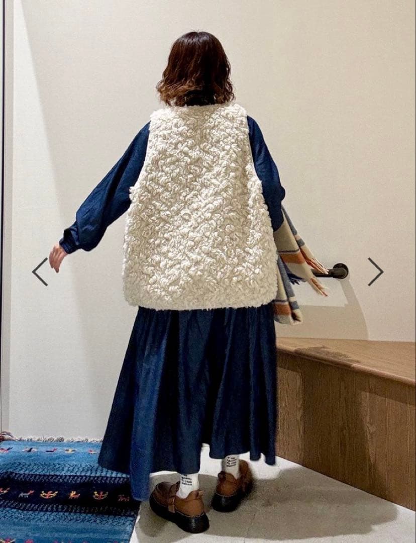 ニコアンド 大人なデニムワンピース erinkoさんプロデュース メイクスタッフ