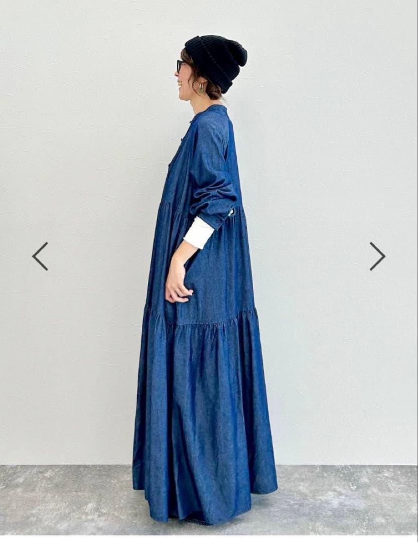 ニコアンド 大人なデニムワンピース erinkoさんプロデュース メイクスタッフ