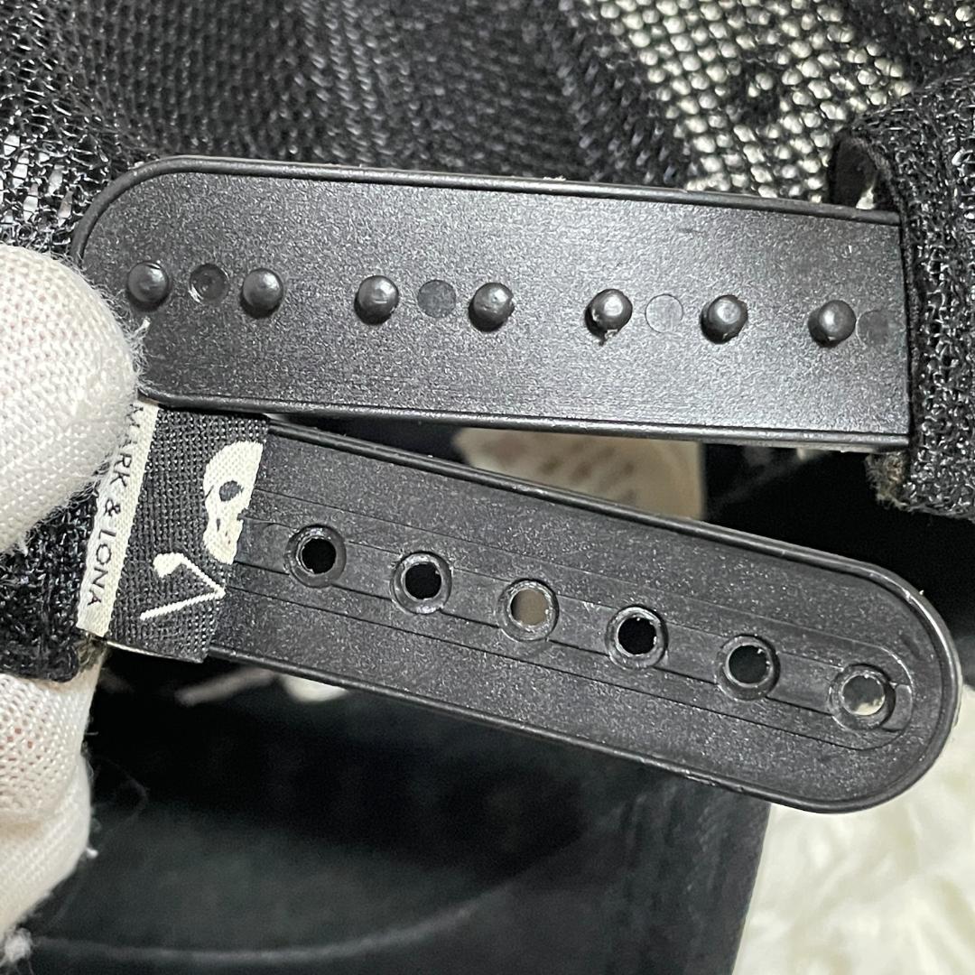 MARK & LONA マークアンドロナ　スカル刺繍　メッシュ ゴルフ キャップ