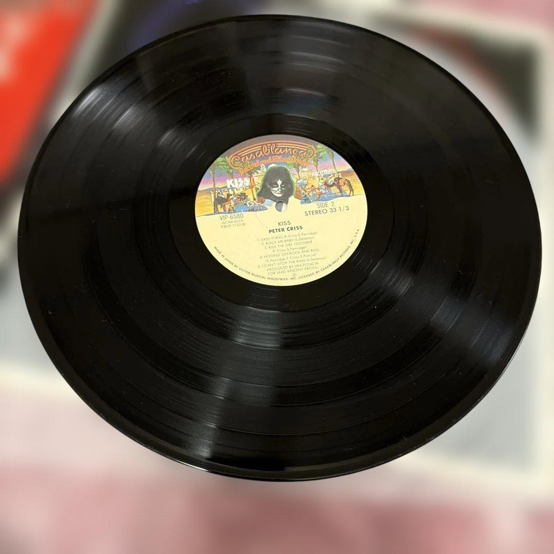 ピーター・クリス ポスター付★帯付極美盤★KISS★LPレコード