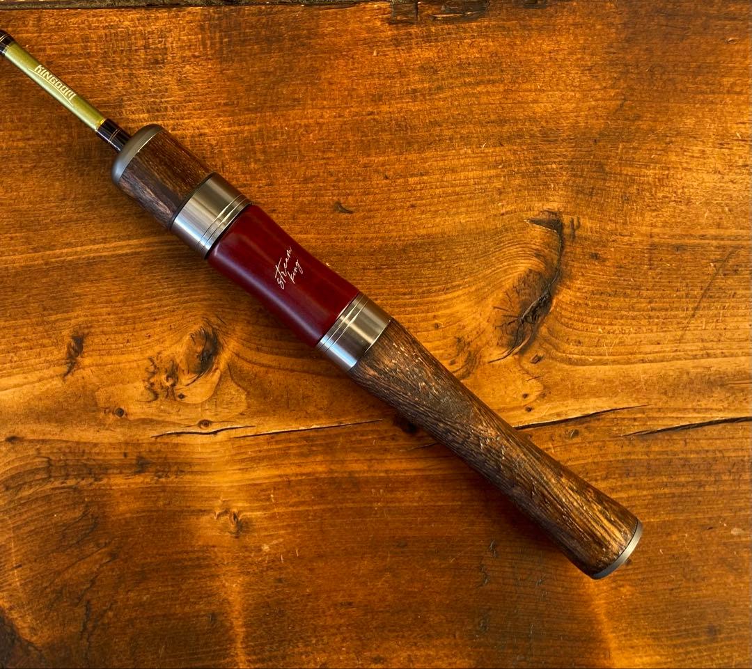 トラウトロッド　4ft7inch ウッドグリップ　パックロッド　天然木　渓流釣り