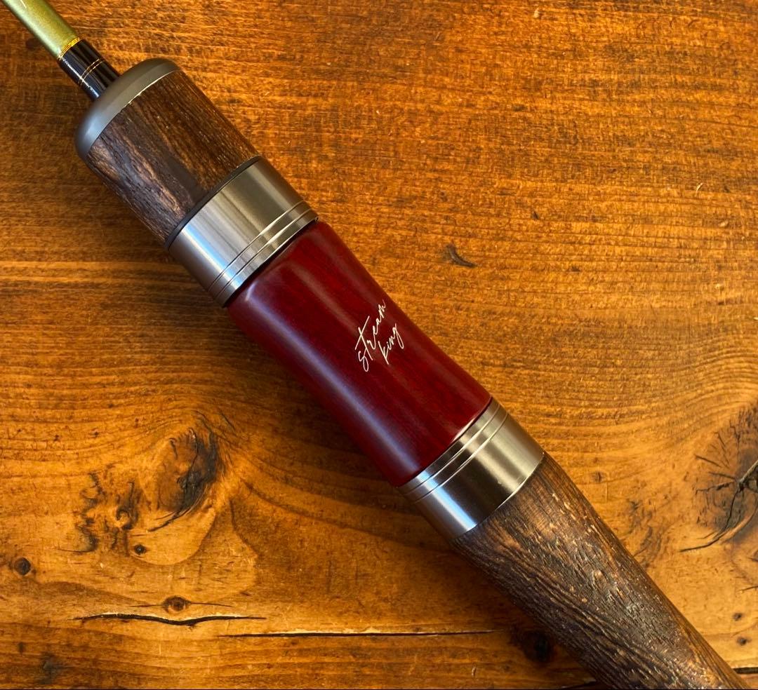 トラウトロッド　4ft7inch ウッドグリップ　パックロッド　天然木　渓流釣り