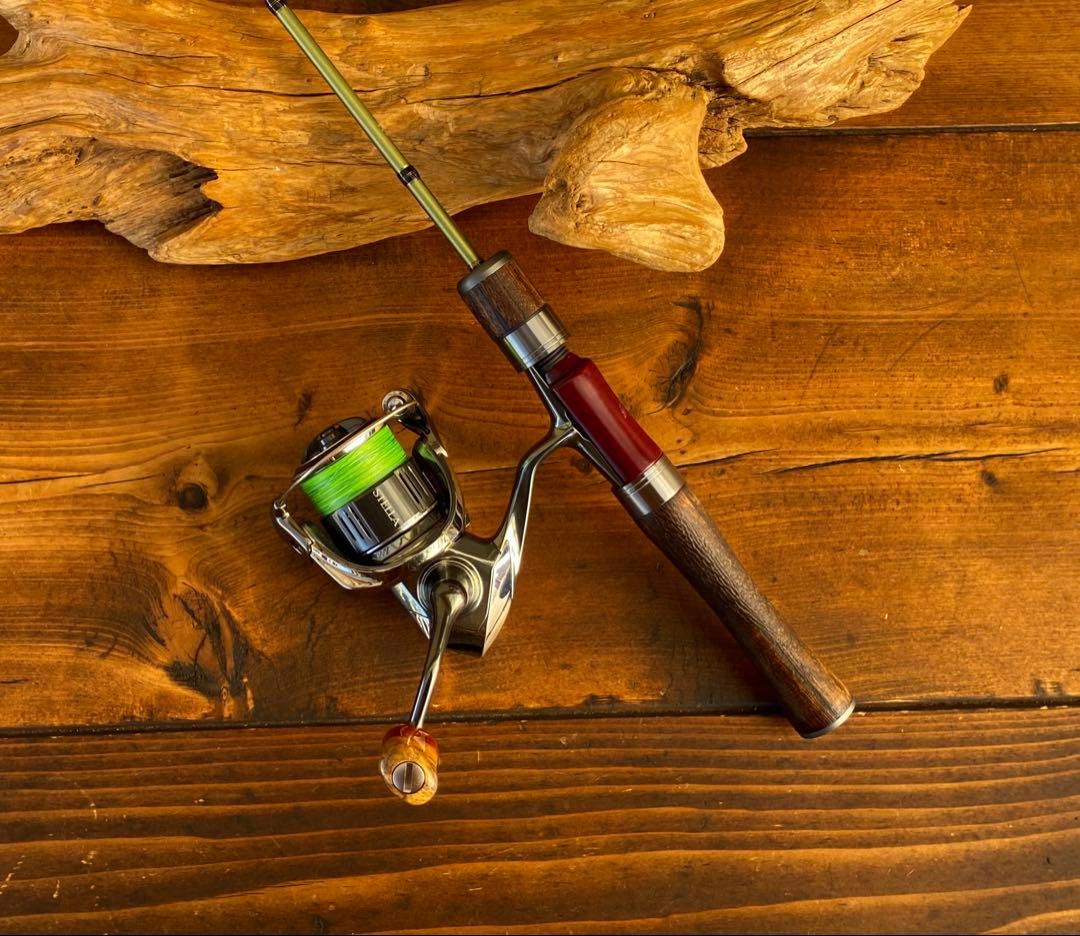 トラウトロッド　4ft7inch ウッドグリップ　パックロッド　天然木　渓流釣り