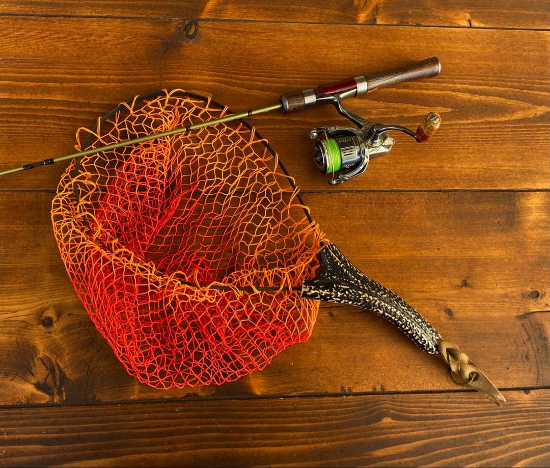 トラウトロッド　4ft7inch ウッドグリップ　パックロッド　天然木　渓流釣り