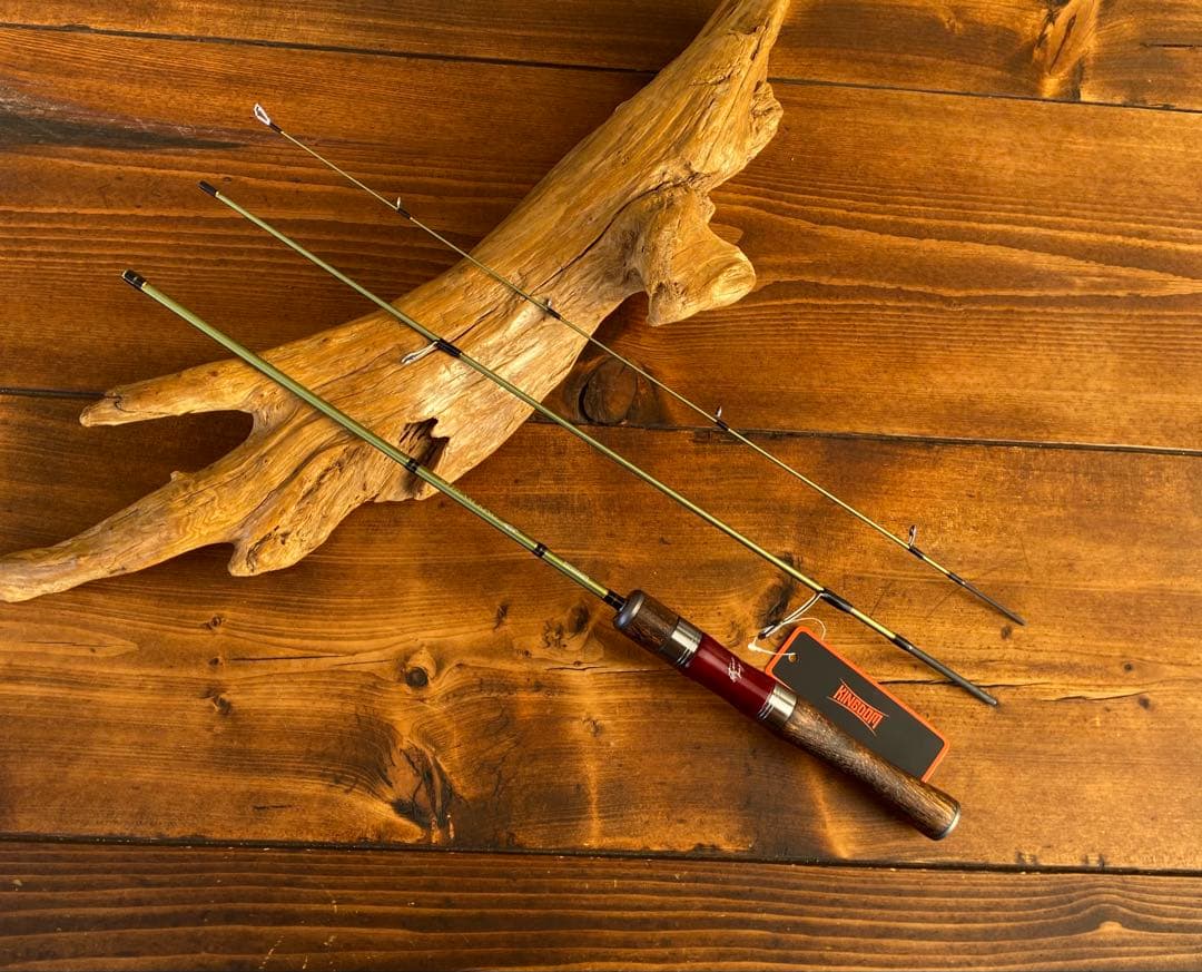 トラウトロッド　4ft7inch ウッドグリップ　パックロッド　天然木　渓流釣り