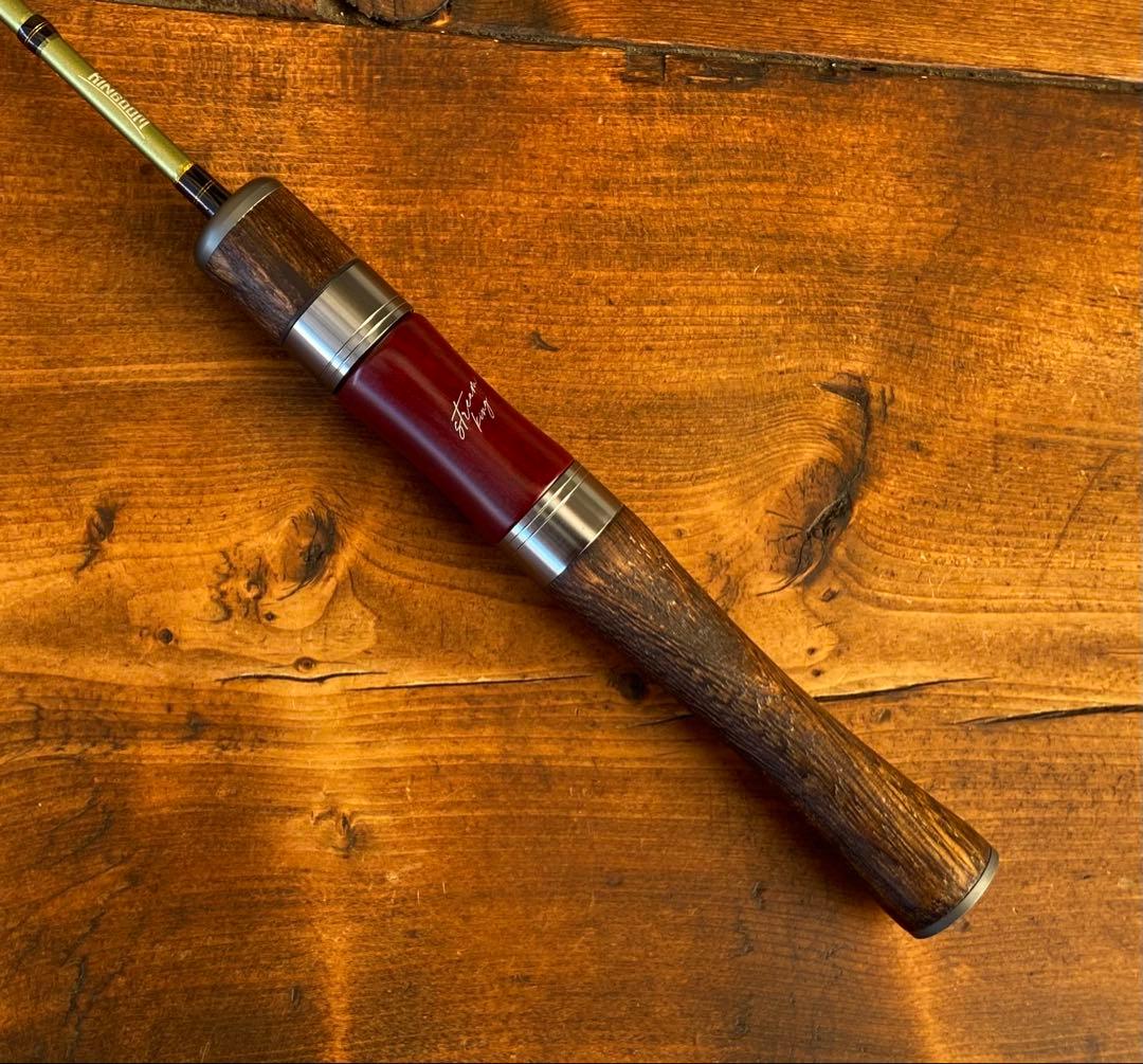 トラウトロッド　4ft7inch ウッドグリップ　パックロッド　天然木　渓流釣り