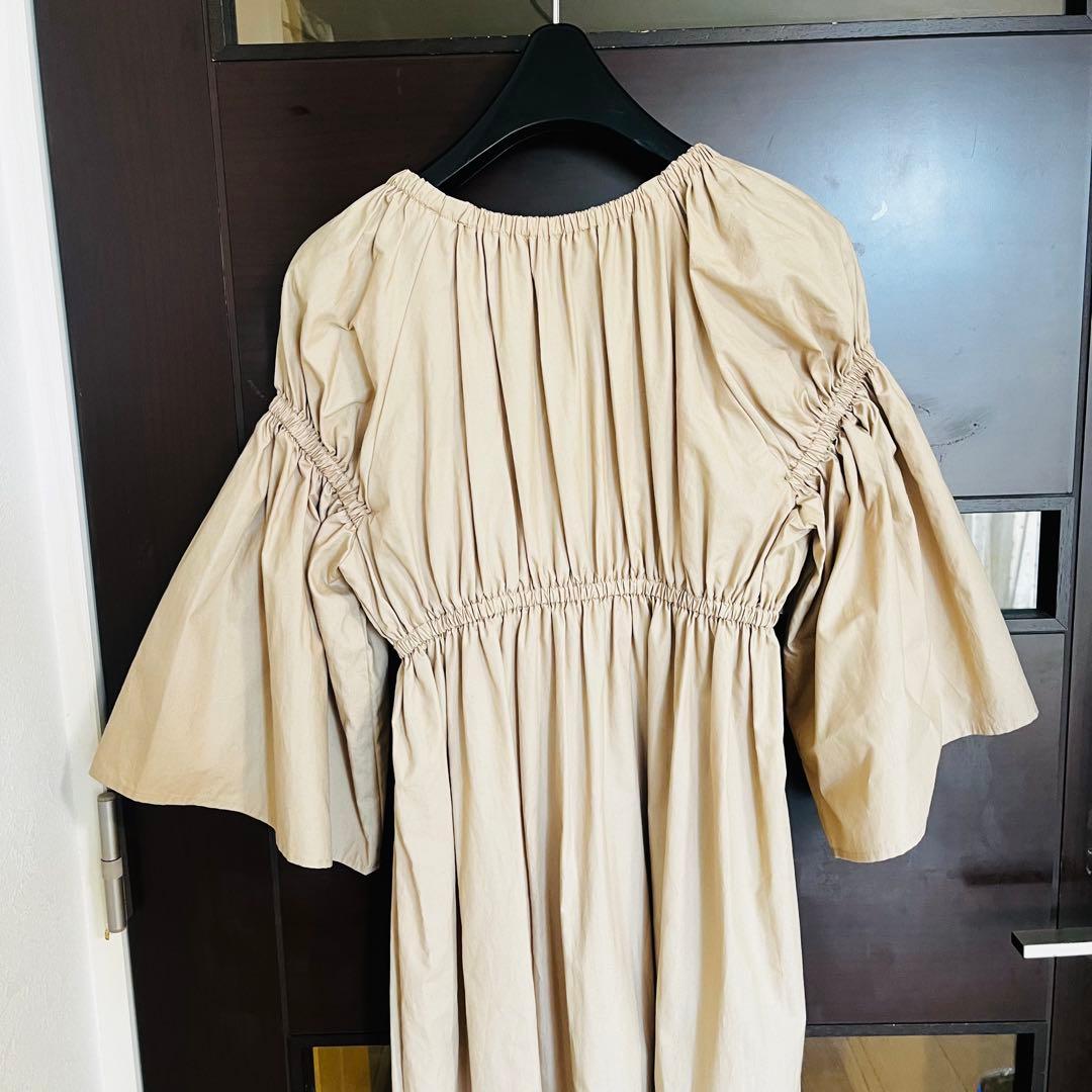 新品☆Whim Gazette タイプライターギャザーワンピース/IENA