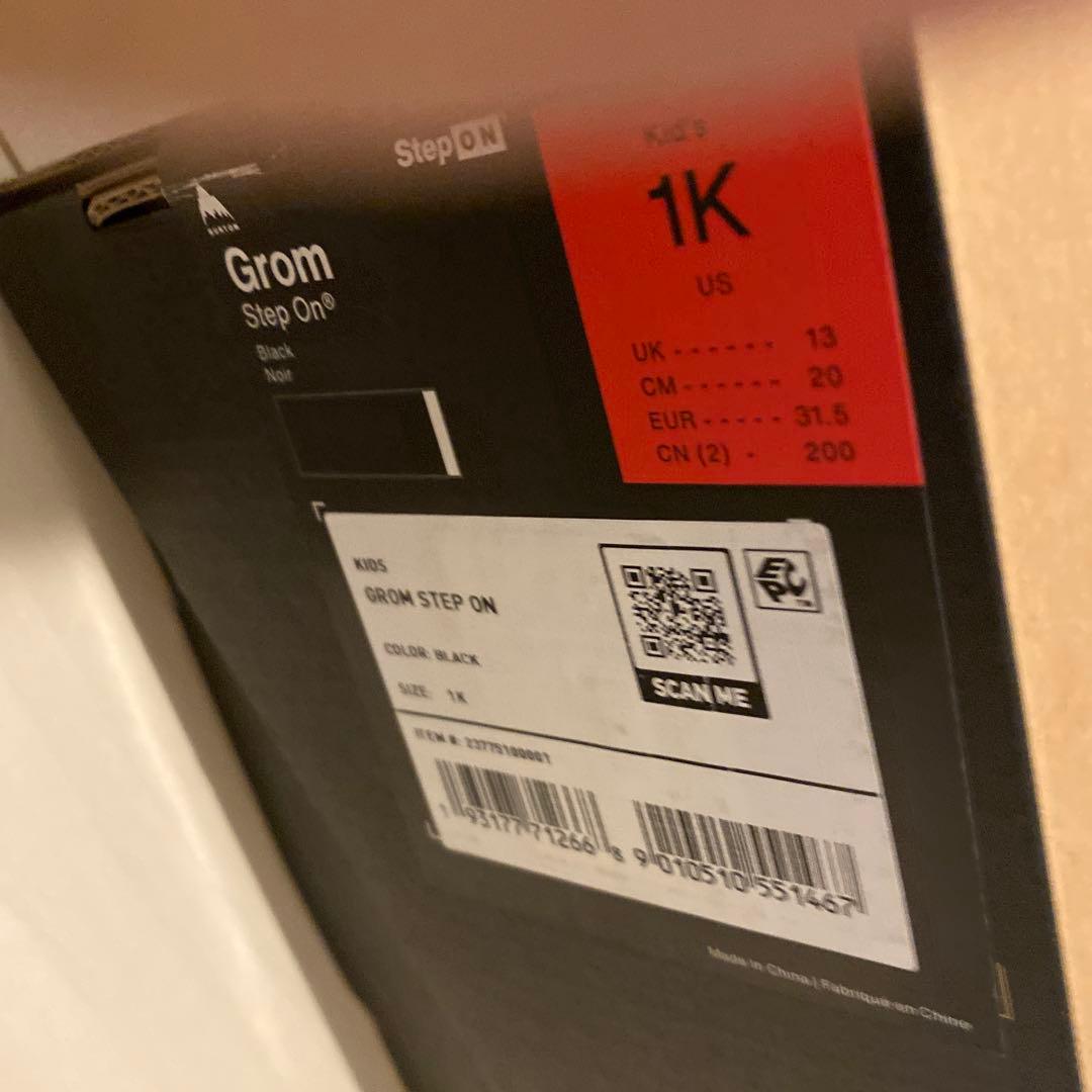 【20cm】 新品未使用 BURTON Grom Step On ブーツ