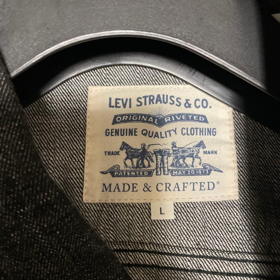 ブラック　デニムセットアップ　リーバイス　xl