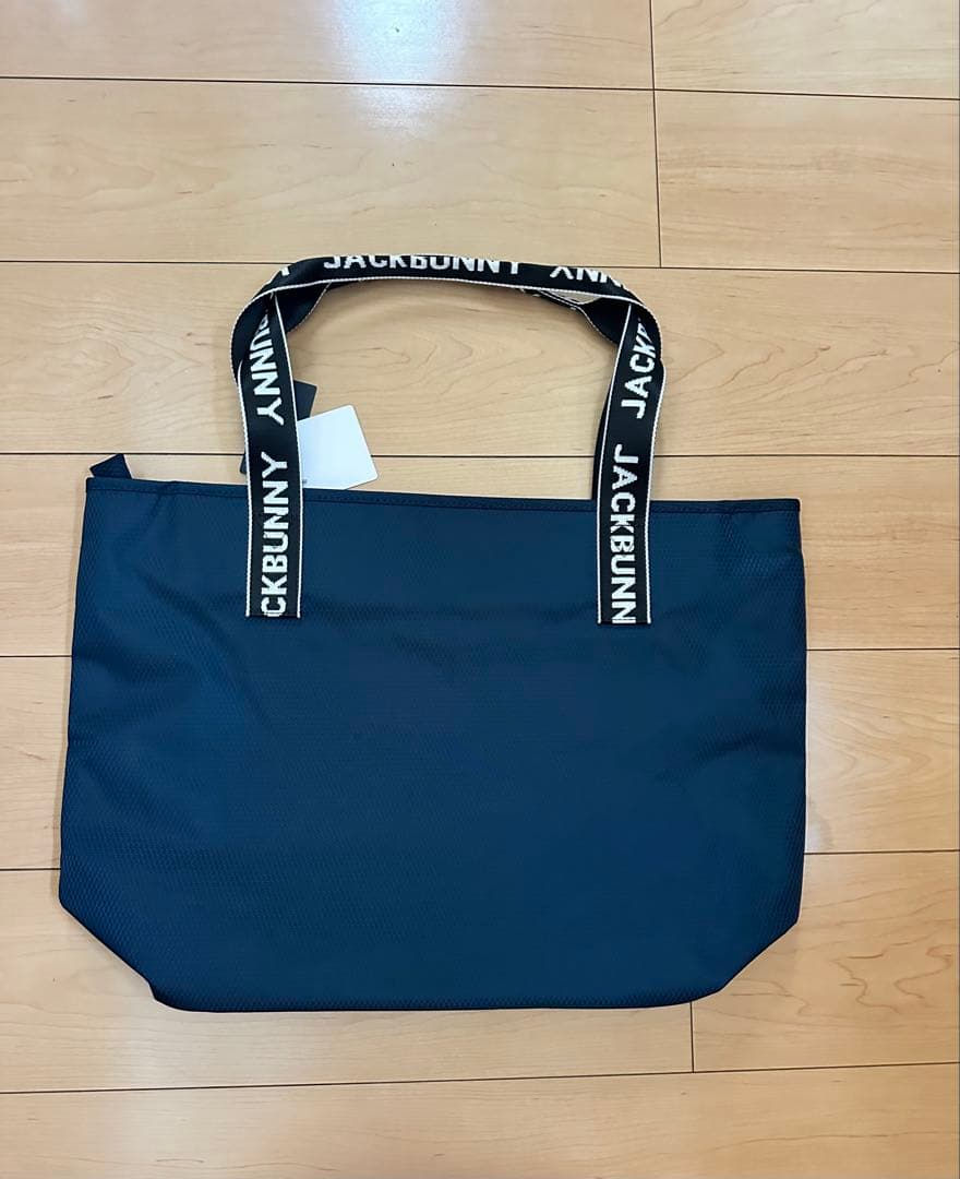 JACKBUNNY ロゴ入りトートバッグ ネイビー