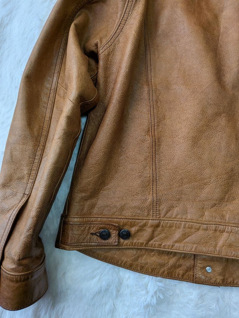 00s OLD GAP leather トラッカージャケット アーカイブ