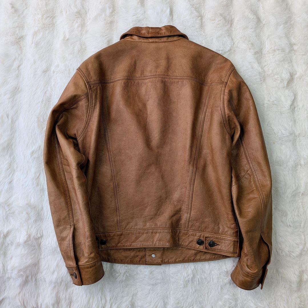 00s OLD GAP leather トラッカージャケット アーカイブ