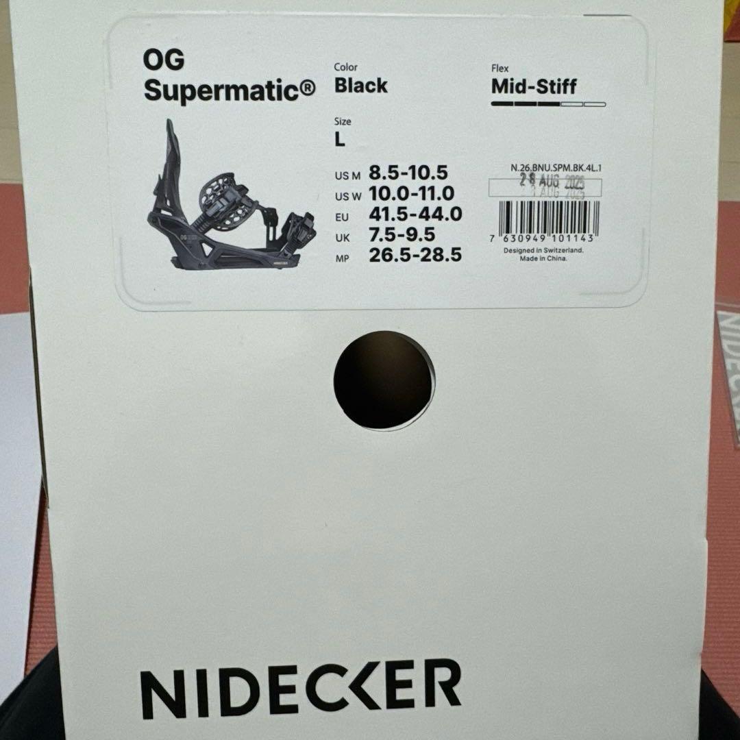 25-26 NIDECKER/ナイデッカー OG SUPERMATIC Ｌサイズ