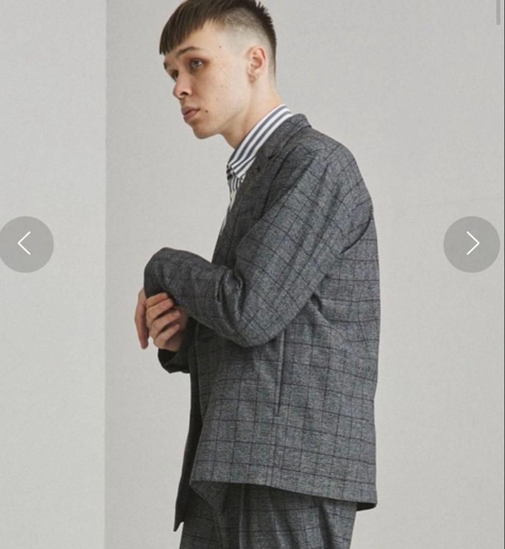 UNITEDTOKYOダブルブレストボックスジャケットダブルヘムワイドスラックス